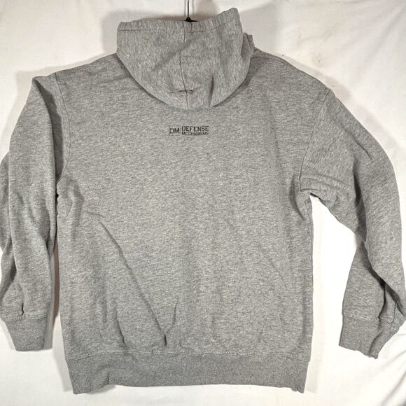 Vtg Thrashed Hoodie Sun Faded Distressed Pullover Gray Sweatshirt - Picture 4 of 9